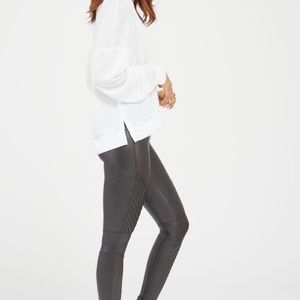 Spanx Faux Leather Moto Leggings